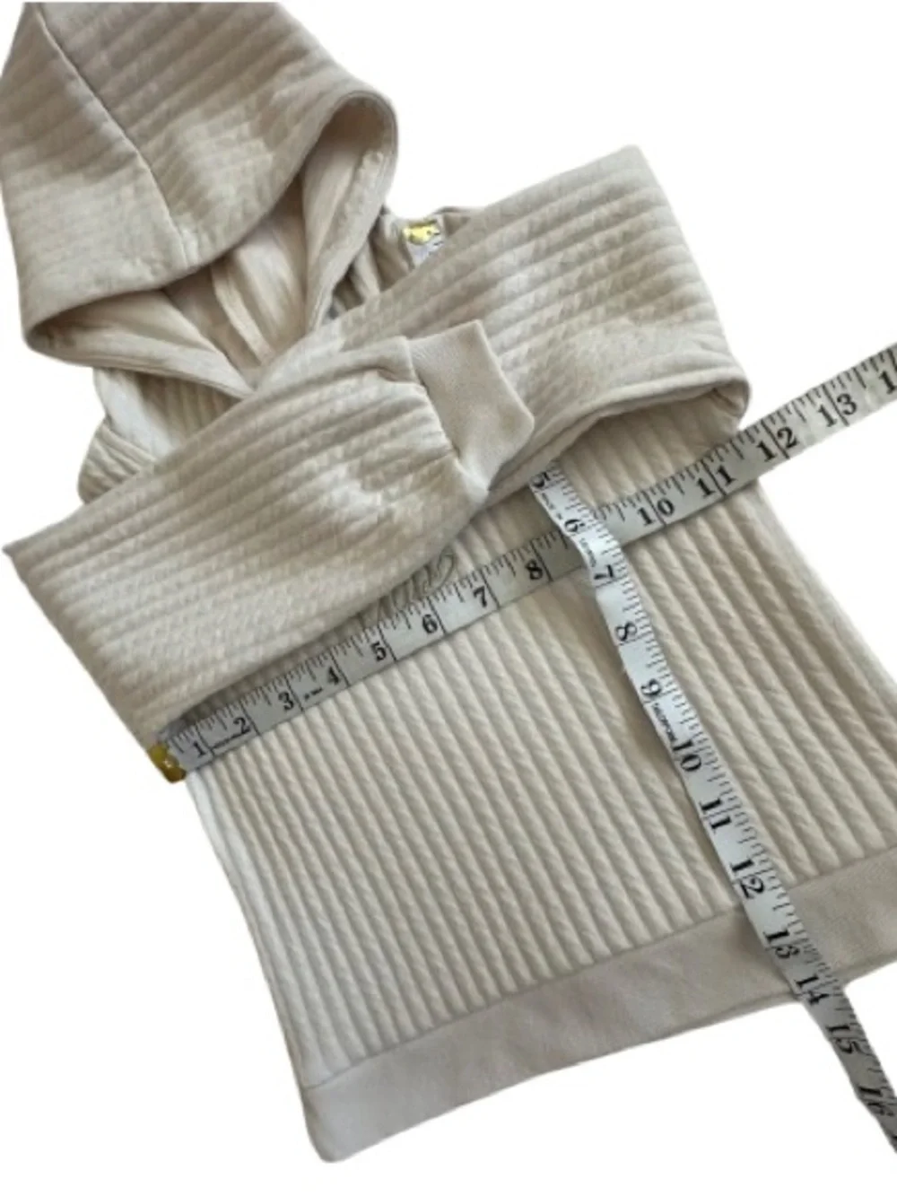 Baby GAP 24M Ivory Frost Wide Rib Logo Outfit Set - Hoodie & Banded Jogger